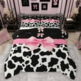 thumbnail image 1 of Castle Fairy Full 3-Piece Bow Cow Comforter Set - Farm Animal Bedding, 1 of 8