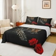 thumbnail image 1 of Castle Fairy Teens Adults Floral Leopard Twin Sheet Sets 3pcs,Woodland Animal Cheetah Twin Fitted Sheet Microfiber,Chic Flowers Rose Breathable Flat Sheet,Luxury Bedroom Decor, 1 of 7