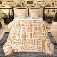 thumbnail image 1 of Castle Fairy Teens Adults Hippie Tribal Geometric Bedding Comforter Set 7 Pieces,Bohemian Abstract Geometric Full Bedding Set Lightweight,Boho Theme Fitted Sheet Flat Sheet,Luxury Bedroom Decor, 1 of 8