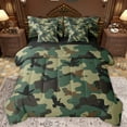 thumbnail image 1 of Castle Fairy Teens Adults Mallard Duck Bedding Comforter Set 7-Piece,Camouflage Camo King Bedding Sets,Abstract Geometric Ultra Soft Bed Sheets,Super Cozy Room Decor,Reversible, 1 of 8