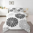 thumbnail image 1 of Castle Fairy Teens Adults Vintage Flower Full Size Comforter Sets 3-Piece,Chic Floral Blossoms Bedding Comforter Set,Black Grey White Lightweight Bedding Sets,Ultra Soft Home Decor,Reversible, 1 of 8