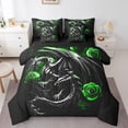 thumbnail image 1 of Castle Fairy Teens Animal Dragon Bedding Comforter Set,Gothic Rose Queen Bedding Sets, 1 of 8
