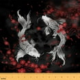 thumbnail image 1 of Castle Fairy Teens Animal Koi Fabric by the Yard 3 Yards,Japanese Style Sewing Fabric,Cherry Blossom Fabric for Sewing,Ultra Soft Home Decor, 1 of 6