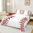 thumbnail image 1 of Castle Fairy Teens Baseball Gamer Full Size Sheets 4-Piece,Sport Theme Breathable Bed Sheets,Red White Lightweight Sheet Sets,Luxury Bedroom Decor, 1 of 7