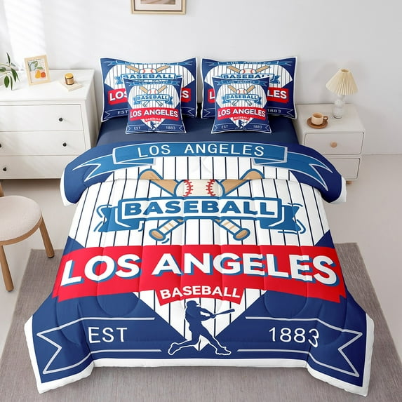 Castle Fairy Teens Baseball Gamer Twin Bedding Sets,Sport Bedding Comforter Set