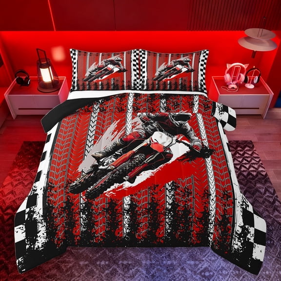 Castle Fairy Twin 2-Piece Dirt Bike Graffiti Comforter Set