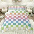 thumbnail image 1 of Castle Fairy Teens Boys Girls Geometric Plaid Bedding Comforter Set 2pcs,Abstract Gradient Twin Comforter Sets Microfiber,Mid Century Minimalist Breathable Bedding Set,Breathable Home Decor, 1 of 8