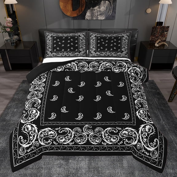 Castle Fairy Teens Boys Girls Hippie Paisley Bedding Comforter Set 2pcs,Bohemian Mandala Twin Comforter Sets Microfiber,Southwestern Exotic Style Breathable Bedding Set,Luxury Bedroom Decor