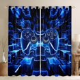 thumbnail image 1 of Castle Fairy Teens Boys Girls Video Game Black Out Curtains,Futuristic Cubes Curtains Pack of 2 (42x63 Each),Abstract Gamepads Bedroom Curtains,Luxury Bedroom Decor, 1 of 6