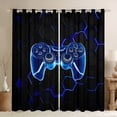 thumbnail image 1 of Castle Fairy Teens Boys Girls Video Game Curtains Pack of 2 (42x84 Each),Geometric Honeycomb Curtains Blackout,Abstract Gamepads Bedroom Curtains,Luxury Bedroom Decor, 1 of 6
