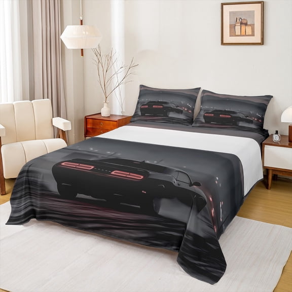 Castle Fairy Teens Car Twin Sheet Sets,Speed Sport Bedding