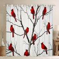 thumbnail image 1 of Castle Fairy Teens Cardinal Bird Blackout Curtains Set of 2 (52x84 Each),Merry Christmas Window Curtains,Festival Xmas Curtains and Drapes,Ultra Soft Home Decor, 1 of 6