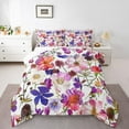 thumbnail image 1 of Castle Fairy Teens Chic Floral Flowers 3 Pieces Queen Comforter Set,Vintage Aesthetic Ultra Soft Bedding Sets,Spring Garden Bedding Comforter Set Breathable,Ultra Soft Home Decor,Reversible, 1 of 8