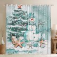 thumbnail image 1 of Castle Fairy Teens Children Kawaii Xmas Snowman Black Out Curtains,Sea Starfish Seashell Curtains Pack Of 2 (42X63 Each),Merry Christmas Bedroom Curtains,Super Cozy Room Decor, 1 of 6
