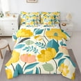 thumbnail image 1 of Castle Fairy Teens Children Yellow Flower 7 Pieces Bedding Comforter Set,Spring Graden Full Bedding Set Lightweight,Chic Flower Fitted Sheet Flat Sheet,Luxury Bedroom Decor, 1 of 8