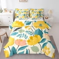 thumbnail image 1 of Castle Fairy Teens Children Yellow Flower 7Pcs Bedding Comforter Set,Spring Graden Queen Bedding Sets Super Cozy,Chic Flower Queen Sheet Sets,Luxury Bedroom Decor, 1 of 8