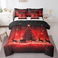 thumbnail image 1 of Castle Fairy Teens Christmas Tree 7-Piece Bedding Comforter Set,Sparkling Sequin King Bedding Sets,Santa Claus Deer Ultra Soft Bed Sheets,Luxury Bedroom Decor, 1 of 8