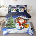 thumbnail image 1 of Castle Fairy Teens Christmas Tree 7 Pieces Bedding Comforter Set,Santa Claus Full Bedding Set Lightweight,Rustic Cabin Fitted Sheet Flat Sheet,Microfiber Bedroom Decor, 1 of 8