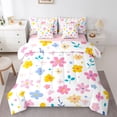 thumbnail image 1 of Castle Fairy Teens Colorful Flowers Twin Bedding Sets,Spring Garden Bedding Comforter Set, 1 of 8