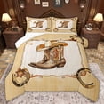 thumbnail image 1 of Castle Fairy Teens Cowboy Boots Hat Twin Comforter Sets,Western Horseshoe Bedding Set, 1 of 7