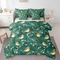 thumbnail image 1 of Castle Fairy Teens Cute Brid Twin Bedding Sets,Chic Floral Flowers Bedding Comforter Set, 1 of 8