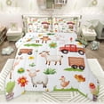 thumbnail image 1 of Castle Fairy Teens Cute Chicken Goat Cow Twin Comforter Sets,Farmhouse Animal Bedding Set, 1 of 8