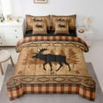 thumbnail image 1 of Castle Fairy Teens Deer Twin Bedding Sets,Abstract Checkered Aztec Bedding Comforter Set, 1 of 8