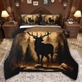 thumbnail image 1 of Castle Fairy Teens Female Men Animal Bear Twin Comforter Sets,Jungle Wildlife Bedding Set, 1 of 8