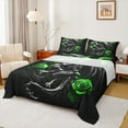 thumbnail image 1 of Castle Fairy Teens Female Men Animal Dragon Full Size Sheets,Gothic Floral Rose Bed Sheets, 1 of 7