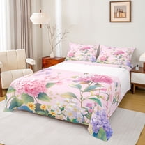 Castle Fairy Teens Flying Butterflies Twin Sheet Sets 3pcs,Spring Garden Flowers Twin Fitted Sheet Microfiber,Dreamy Princess Floral Breathable Flat Sheet,Lightweight Room Decor