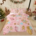 thumbnail image 1 of Castle Fairy Twin 2-Piece Gingerbread Christmas Holiday Comforter Set, 1 of 8