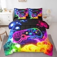 thumbnail image 1 of Castle Fairy Teens Gradient Video Game Twin Bedding Sets,Gamer Bedding Comforter Set, 1 of 8