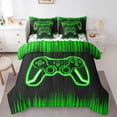 thumbnail image 1 of Castle Fairy Teens Green Gamepads Bedding Comforter Set,Video Game King Bedding Sets, 1 of 8