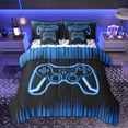 thumbnail image 1 of Castle Fairy Teens Green Gamepads Twin Bedding Sets,Video Game Bedding Comforter Set, 1 of 8