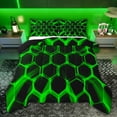 thumbnail image 1 of Castle Fairy Teens Hexagon Queen Comforter Set,Geometric Honeycomb Bedding Comforter Set, 1 of 8