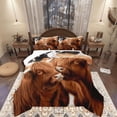 thumbnail image 1 of Castle Fairy Teens Highland Bull 2pcs Bedding Comforter Set,Rustic Animal Twin Comforter Sets,Cow Print Breathable Bedding Set,Ultra Soft Home Decor, 1 of 8