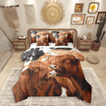 thumbnail image 1 of Castle Fairy Teens Highland Bull 7 Pieces Bedding Comforter Set,Rustic Animal Full Bedding Set Lightweight,Cow Print Fitted Sheet Flat Sheet,Ultra Soft Home Decor, 1 of 9