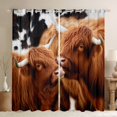 thumbnail image 1 of Castle Fairy Teens Highland Bull Blackout Curtains Set of 2 (52x84 Each),Rustic Animal Window Curtains,Cow Print Curtains and Drapes,Ultra Soft Home Decor, 1 of 6