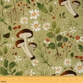 thumbnail image 1 of Castle Fairy Teens Kawaii Mushroom Fabric by the Yard 3 Yards,Tree Leaves Sewing Fabric,Floral Daisy Fabric for Sewing,Ultra Soft Home Decor, 1 of 6