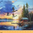 thumbnail image 1 of Castle Fairy Teens Mallard Duck Fabric by the Yard 2 Yards,Lodge Cabin Room Decor Fabric by the Yard,River House Sewing Fabric,Ultra Soft Home Decor, 1 of 6