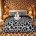 thumbnail image 1 of Castle Fairy Teens Minimalist Giraffe Pattern Bedding,Animal Print Duvet Cover Full,Black White,Black Reversible,3pcs,No Comforter,1 Duvet Cover and 2 Pillowcases, 1 of 6