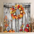 thumbnail image 1 of Castle Fairy Teens Pumpkin Harvest Black Out Curtains,Autumn Fall Mushroom Curtains Pack of 2 (42x63 Each),Rustic Cabin Cottage Bedroom Curtains,Microfiber Bedroom Decor, 1 of 6