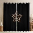 thumbnail image 1 of Castle Fairy Teens Safari Leopard Print Curtains Pack of 2 (42x84 Each),Stars Print Curtains Blackout,Jungle Wildlife Animal Cheetah Bedroom Curtains,Lightweight Room Decor, 1 of 6