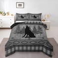 thumbnail image 1 of Castle Fairy Teens Safari Wolf Twin Comforter Sets,Tribal Aztec Bedding Set, 1 of 8