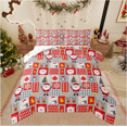 thumbnail image 1 of Castle Fairy 3-Piece Full Size Comforter Set - Santa Plaid Christmas Print, 1 of 8