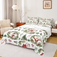 thumbnail image 1 of Castle Fairy Teens Santa Claus 4-Piece King Sheet Set: Cardinal Bird Merry Christmas Ultra Soft Decor, 1 of 7