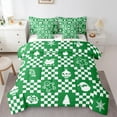 thumbnail image 1 of Castle Fairy 7-Piece King Bedding Set - Teens Santa Claus Christmas Geometric Lattice Ultra Soft, 1 of 8