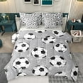 thumbnail image 1 of Castle Fairy Teens Sport Soccer Gamer Bedding Comforter Set 7-Piece,Vintage Graffiti Splash King Bedding Sets,Ball Game Ultra Soft Bed Sheets,Ultra Soft Home Decor,Reversible, 1 of 8