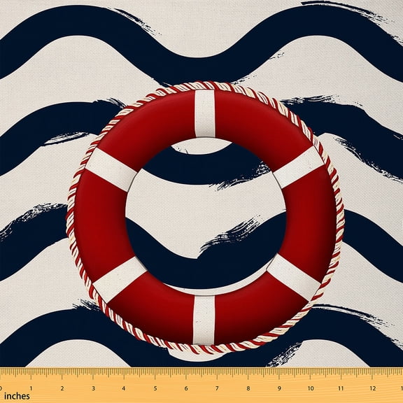 Castle Fairy 2yd Teens Swimming Ring Abstract Stripes Fabric