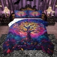 thumbnail image 1 of Castle Fairy Teens Tree Of Life Bedding Comforter Set 2pcs,Exotic Style Twin Comforter Sets Microfiber,Bohemian Theme Breathable Bedding Set,Lightweight Room Decor,Reversible, 1 of 8